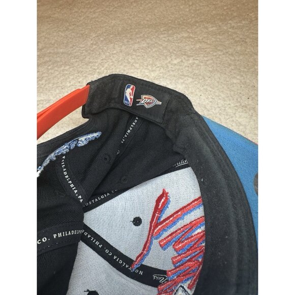 OKC Oklahoma City Thunder Mitchell & Ness NBA Snapback Cap Hat - Picture 5 of 5